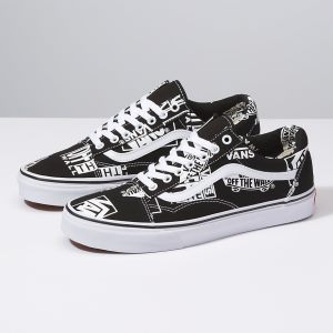 Vans Bayan Spor Ayakkabı Logo Mix Old Skool Siyah Beyaz | 31966-350